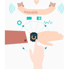 矢量手绘智能手表的功能