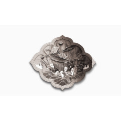 古风莲花雕像