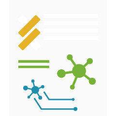 矢量蓝色DNA分子结构式素材