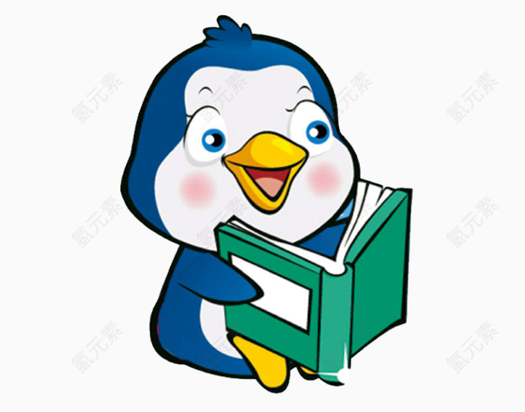 读书的小鸟