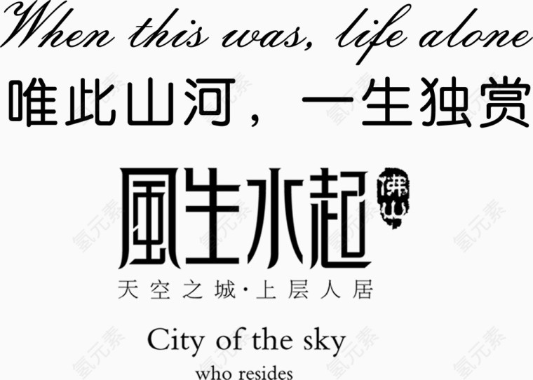 地产艺术字