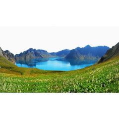 长白山天池的风景