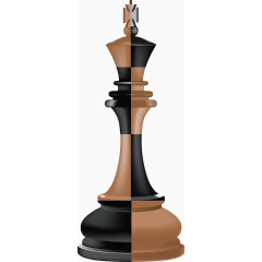 撞色国际象棋素材