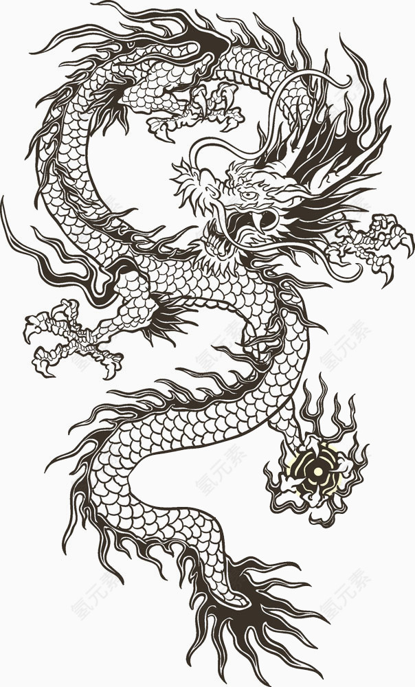 中国龙图腾