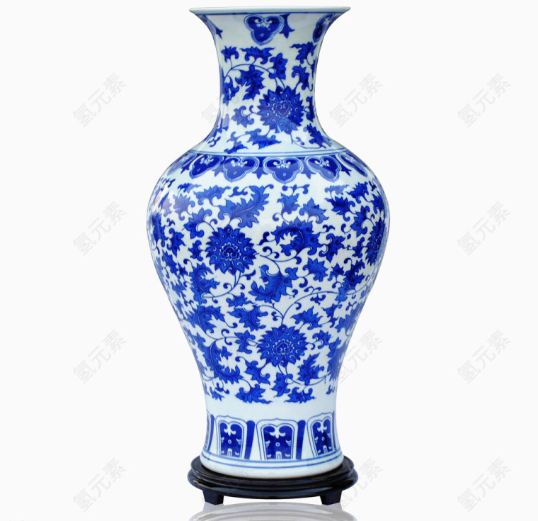 中国青花瓷瓶产品实物