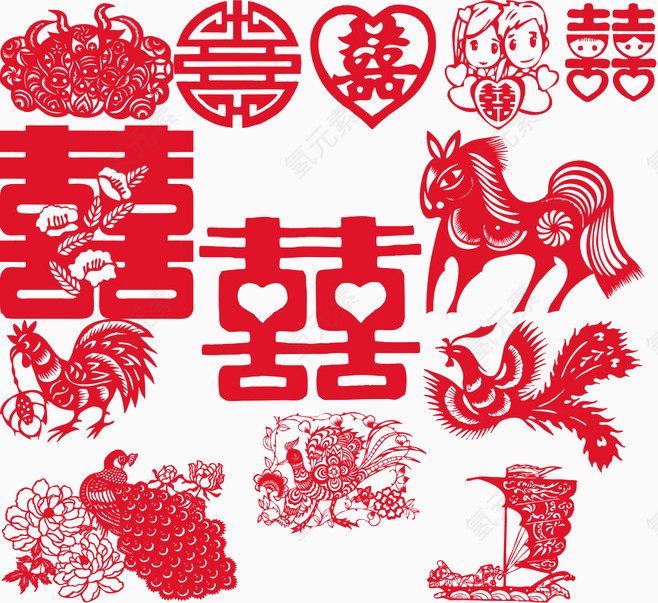 喜庆中国风剪纸