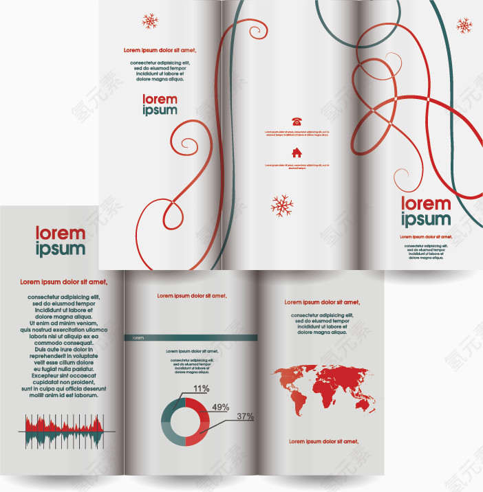 3折页广告模板设计