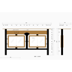 宣传栏标识标志图标