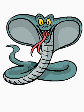 吐舌头的眼镜蛇