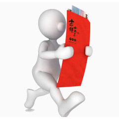 春节吉祥如意小人红包素材