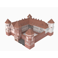 手绘欧式古建筑