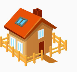 卡通房屋建筑模型