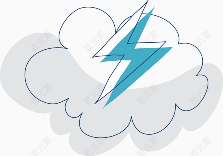 雷电天气矢量