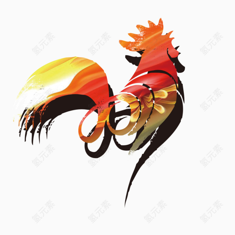 金鸡图案
