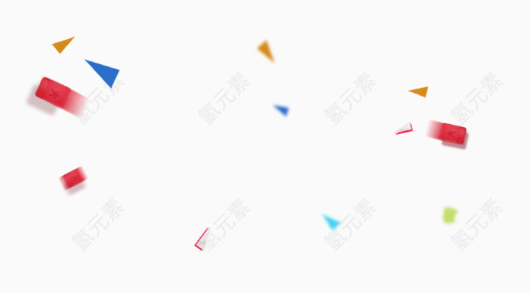 唯美精美漂浮红包几何图形装饰