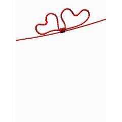 红线心形