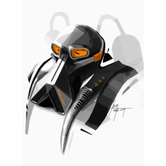 就不摘掉面具的机器人