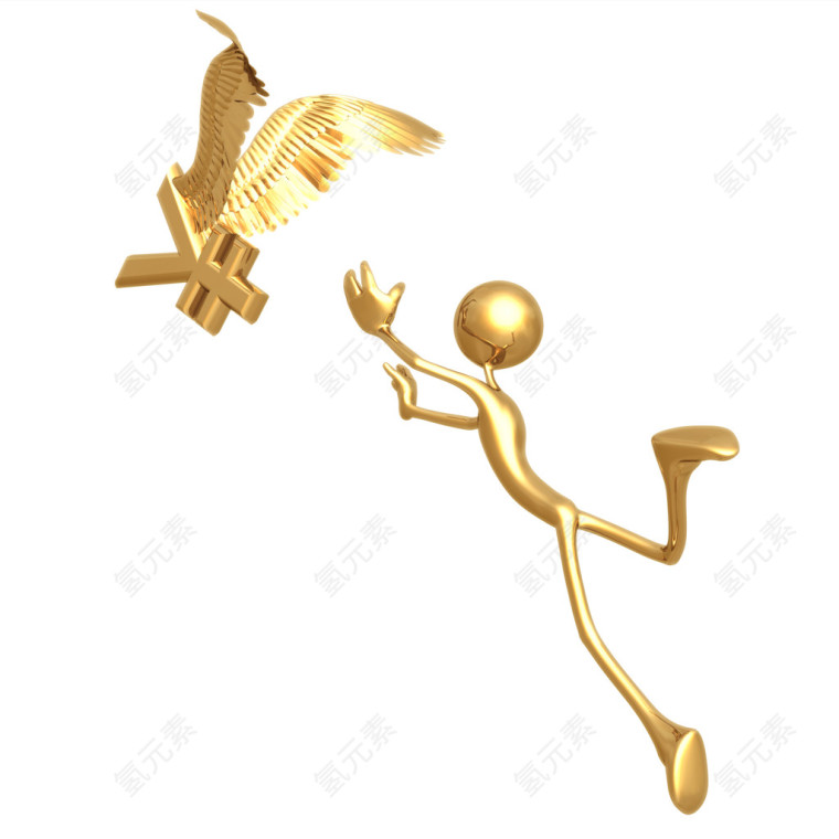 超清晰3D小金人