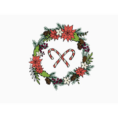 花环卡通矢量素材