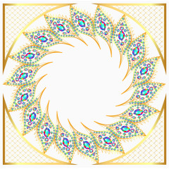 闪亮的钻石框架背景矢量