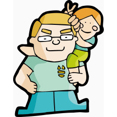 父亲节装饰元素