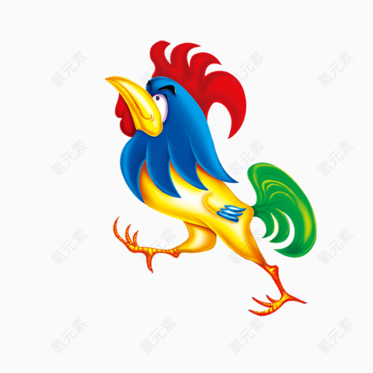 金公鸡图案