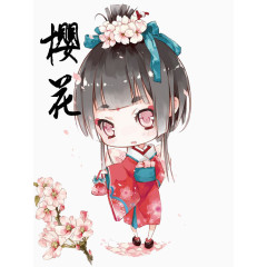 日系和风樱花花仙子