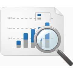 放大镜png矢量素材