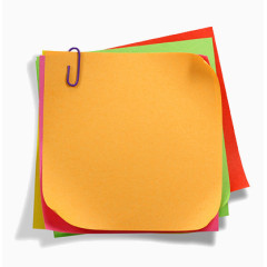 贴在墙上的便签纸