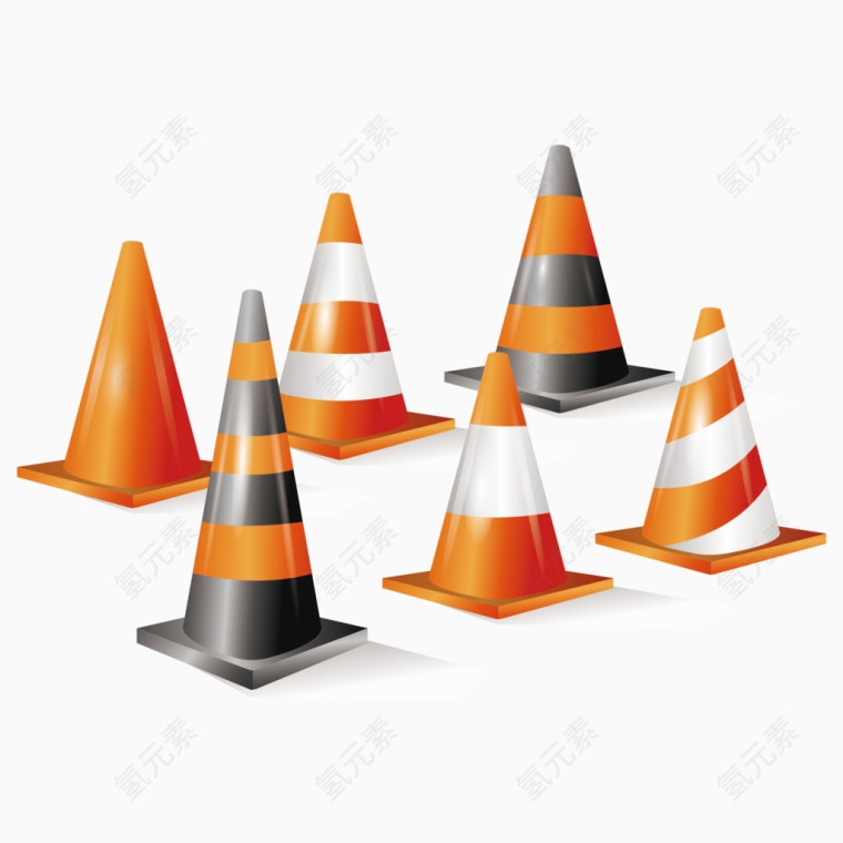 矢量警示路标素材