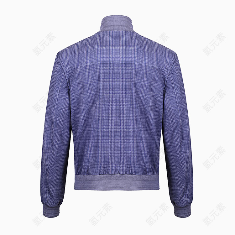 男士拼接休闲蓝色夹克