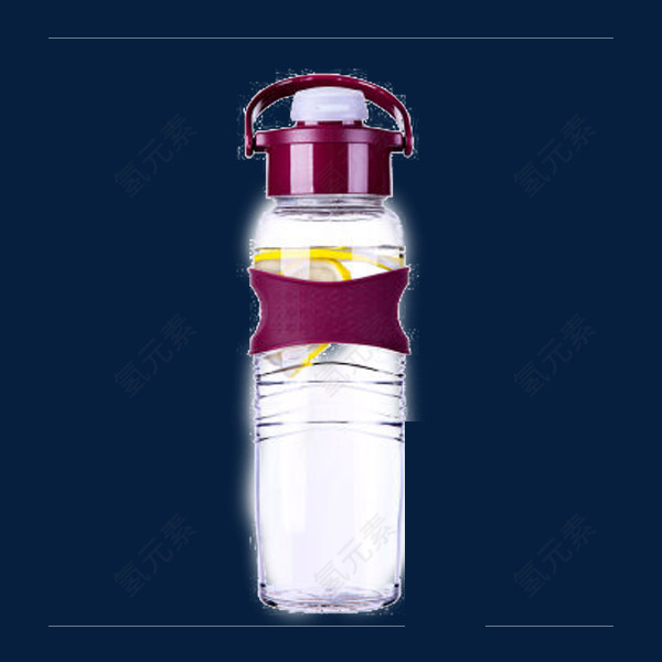 玻璃水杯便携车载防漏杯手提带