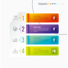 精美3D信息图表设计矢量素材