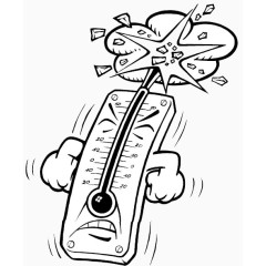 温度计天气预报高温