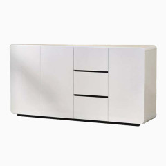 白色储物柜设计元素