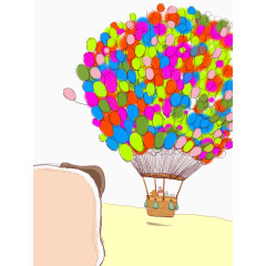 水彩气球