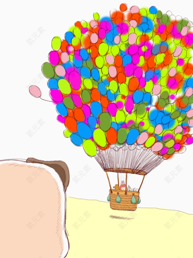 水彩气球