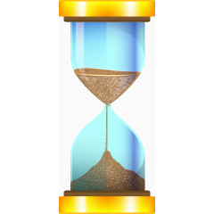 垂直玻璃闪闪发亮的沙漏