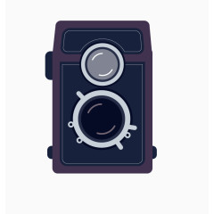 矢量老式照相机