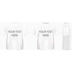 时尚T恤设计矢量素材