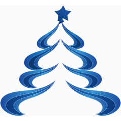 蓝色花纹矢量图