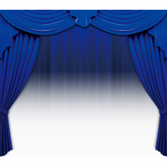 蓝色舞台幕布