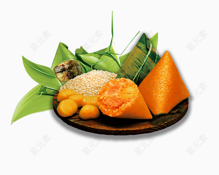 美味可口板栗肉粽