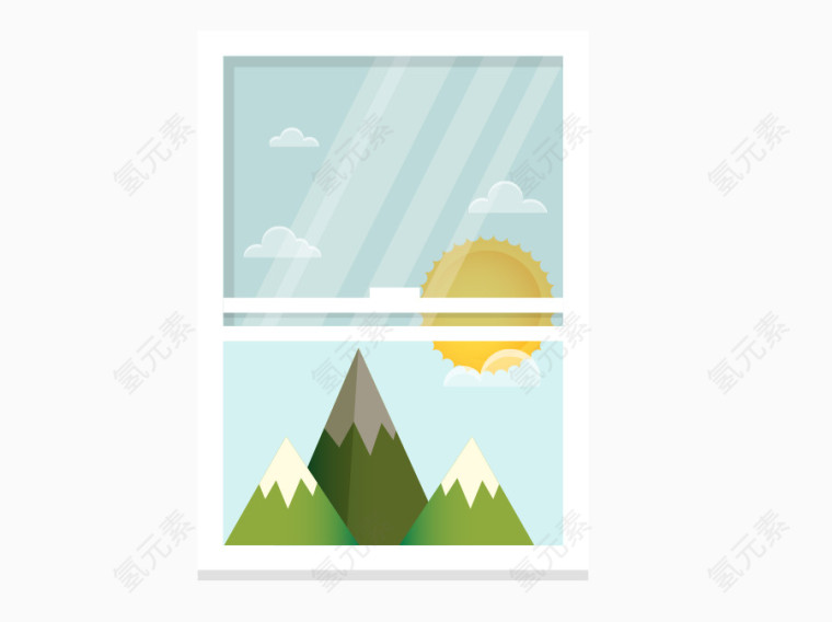 矢量扁平工作装修壁画