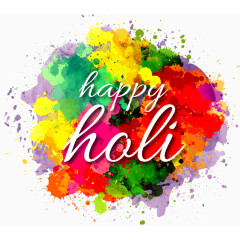 泼墨水彩背景涂鸦