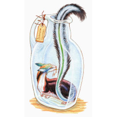 装在瓶子里的动物