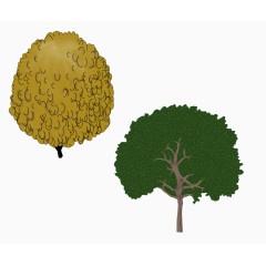 线条钢笔画大树