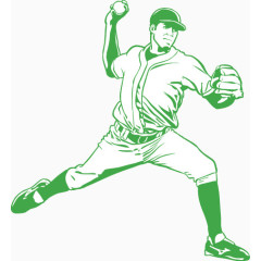 体育运动棒球矢量素材