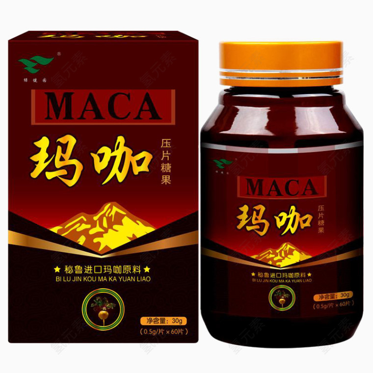 黑玛咖压缩糖果片男士保健食品