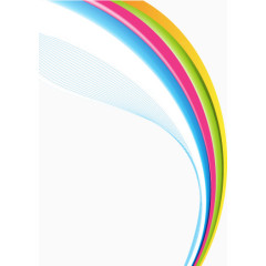 矢量炫彩科技线条